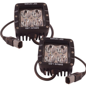 SIRIUS 2" Driving LED Light - High Output (2x3) - 2 Pack