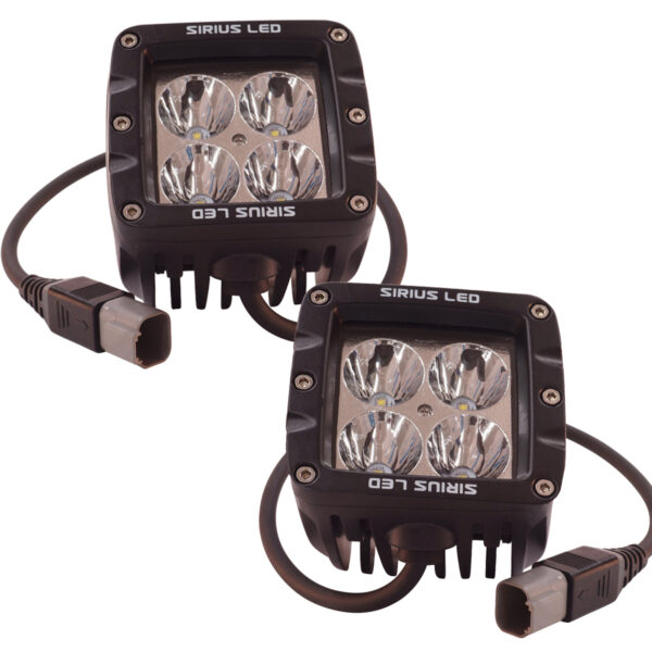 SIRIUS 2" Driving LED Light - High Output (2x3) - 2 Pack