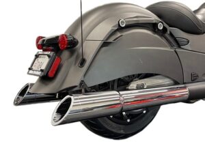 4.5" Chrome B.A.M. Sticks Exhaust Pipes | Soft Bags