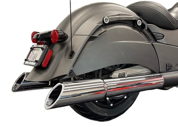 4.5" Chrome B.A.M. Sticks Exhaust Pipes | Soft Bags