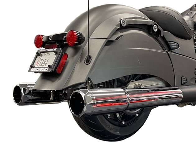 4.5" Chrome B.A.M. Sticks Exhaust Pipes | Soft Bags - Image 2