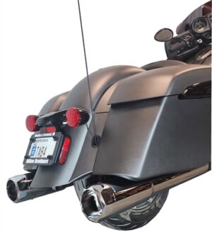 4.5" Black B.A.M. Sticks Exhaust Pipes | Hard Bag