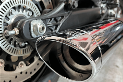 2025 Indian Scout 2-1 Slip-On Muffler | Chrome - Image 3