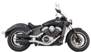 Indian Scout Black 4" Short Slip-on | Up to 2024
