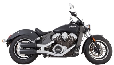 Indian Scout Black 4" Short Slip-on | Up to 2024